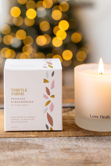 Frosted Gingerbread Holiday Candle